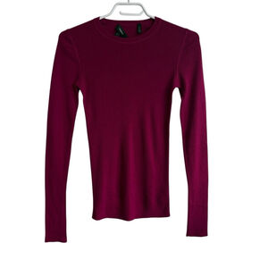 Theory Mirzi Refined Merino Wool Sweater Pink Sz Small